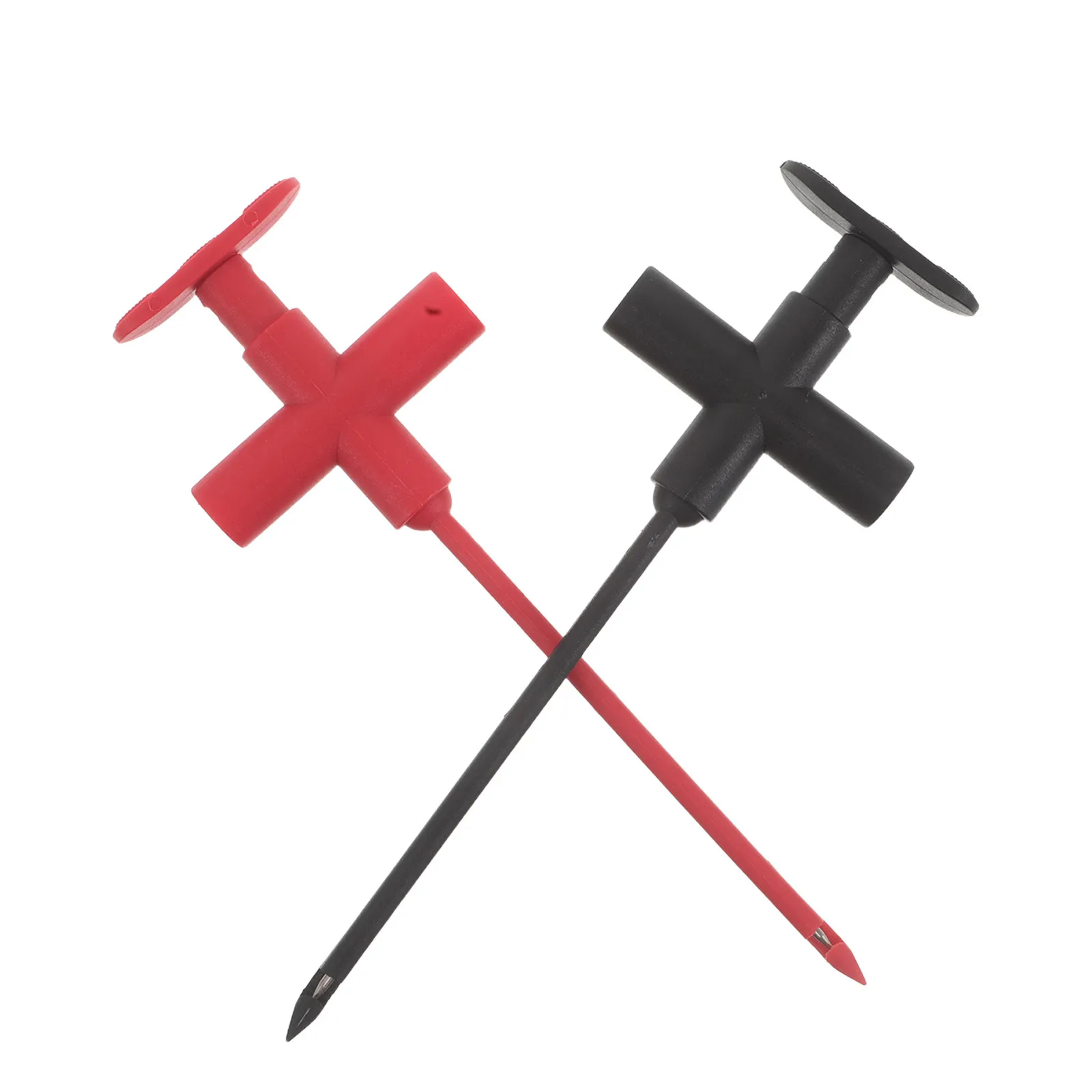 

2Pcs Multimeter Test Hook Clips Wire Piercing Probes Insulation Piercing Clip Automotive Diagnostic Fault Detection Electrical