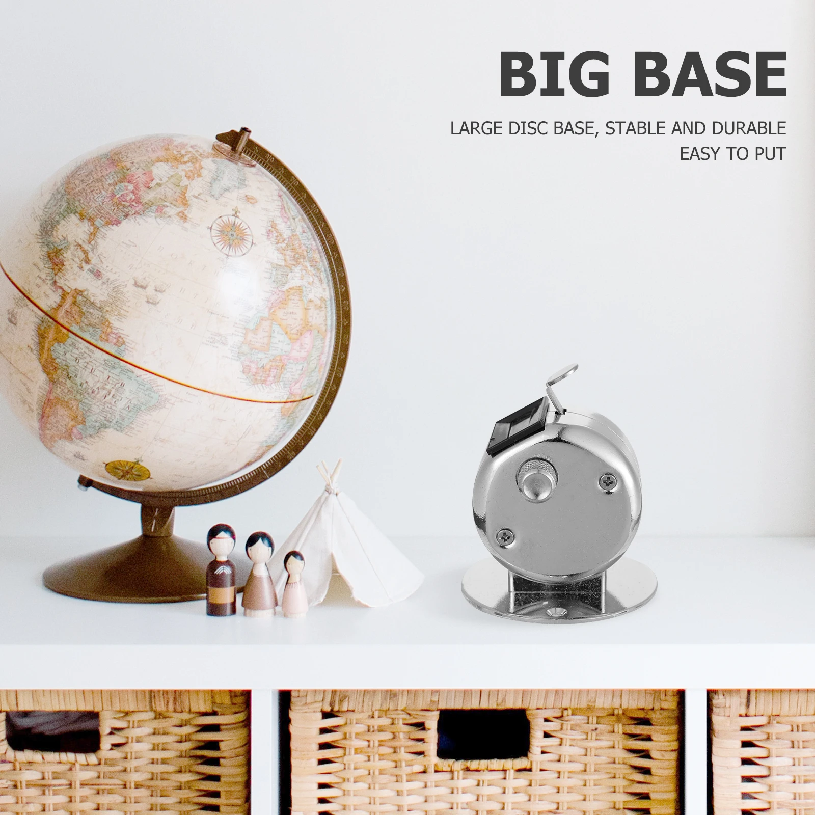 

1Pcs Metal Tally Counter 4-Digit Mechanical Counter Portable Manual Counting Device for Fitness Education Crowd Gathering Tool