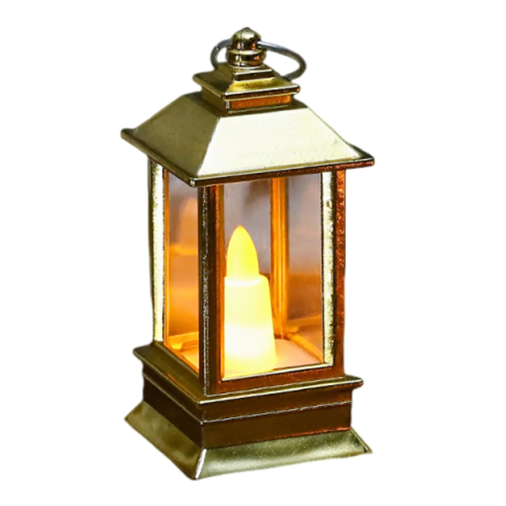 

Retro LED Electronic Candle Light Creative Flameless Mini Square Night Lights Warm Light European Style