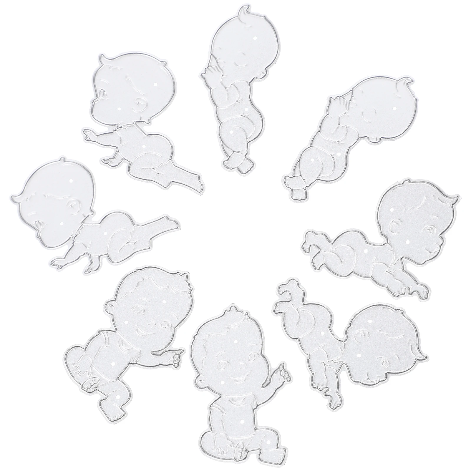 

2 Sets Craft Cutting Die Carbon Steel Scrapbook Photo Album Mold Dies Card Making Embossing Child DIY Stencil Template