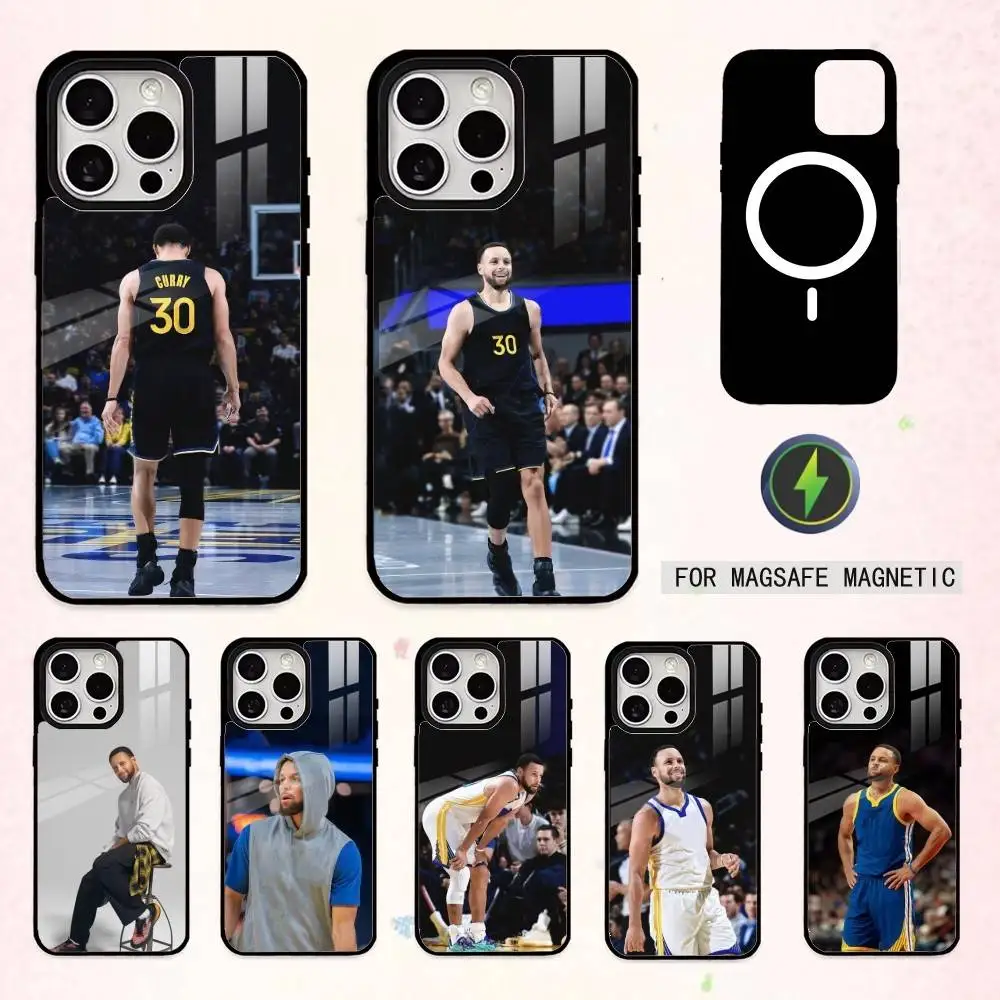 

Baller B-Basketball S-Stephen C-Curry Phone Case For iPhone17,16,15,14,13,12,11,Pro Max Magnetic For Magsafe Wireless Charging