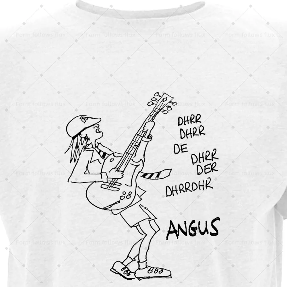 Camiseta con capucha para hombre 2026, estilo cómic dibujado a mano, Angus Young – AccaDacca – Whole Lotta Rosie, de la época del Día del Padre, Rock Gui