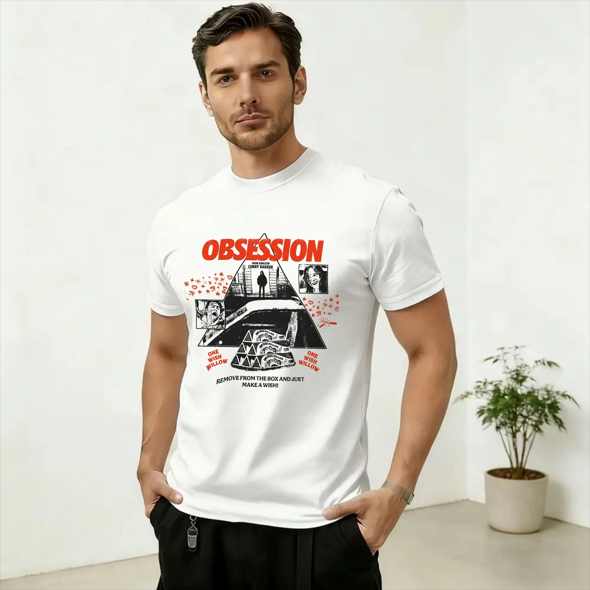 T-shirt Obsession One Wish Willow, tendance d'été, en coton, col rond, grande taille 5XL, manches courtes, t-shirt drôle pour hommes