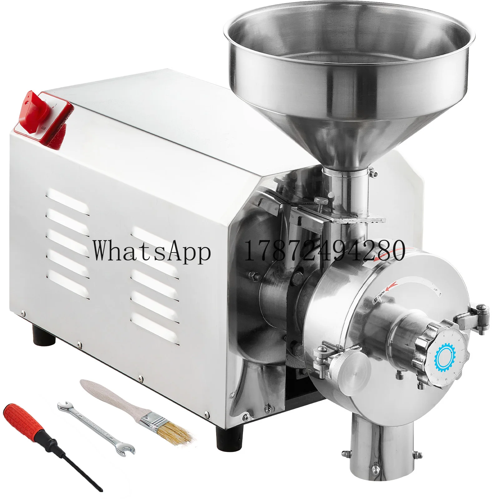 Soybean Grinder Commercial Grinding Machine for Spices Corn Mill Grinder 50 KG/H Stainless Steel Corn Grinder