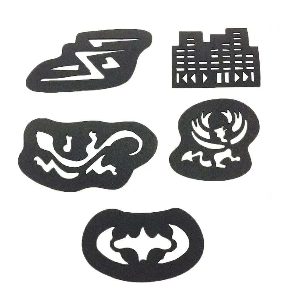 25Pcs Hair Stamp Set Waterproof Tattoos Creative Hair Pattern Kit for Events Birthdays Gifts Glue Tools