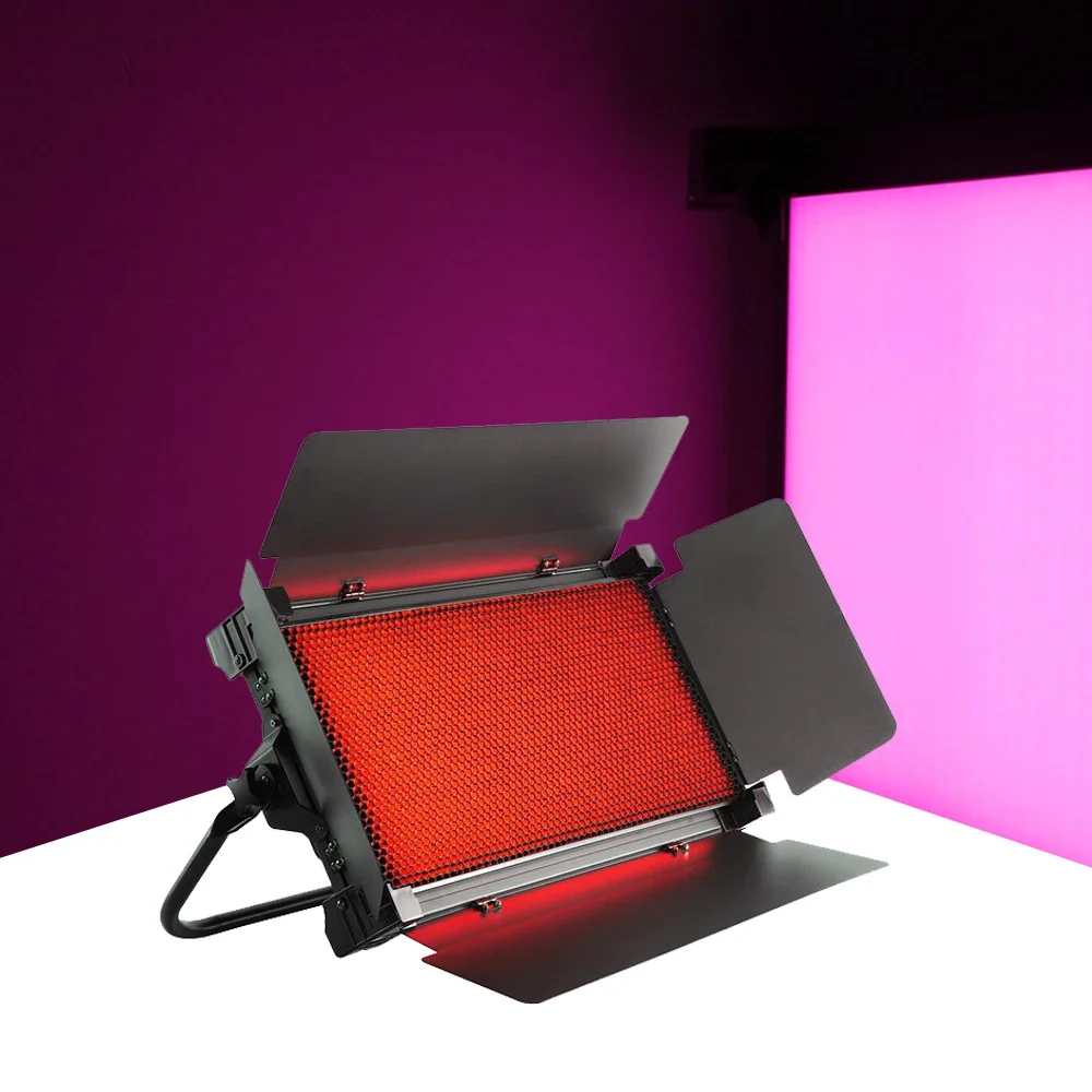 전문 오디오 led rgb 사진 스튜디오 상자 카메라 조명 장비 비디오 촬영 회의 패널 조명 세트 키트 사진