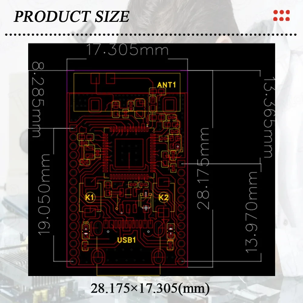 MINI ESP32-S3 Development Board for Arduino 2.4G Wifi BT Module Original Chip ESP32-S3FN8 8MB Flash 28Pin Type-C ESP32 S3