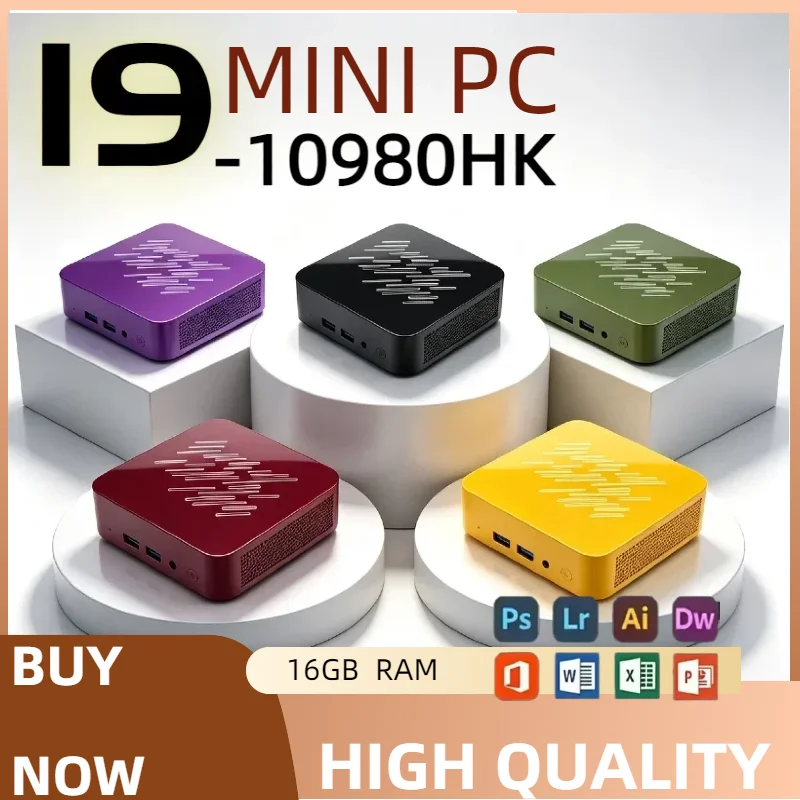 Intel Core I9 10980HK 16GB RAM 1/2TB SSD Bluetooth 5.2 WiFi6 1000M Ethernet  Gaming Office Intel I9 Mini PC