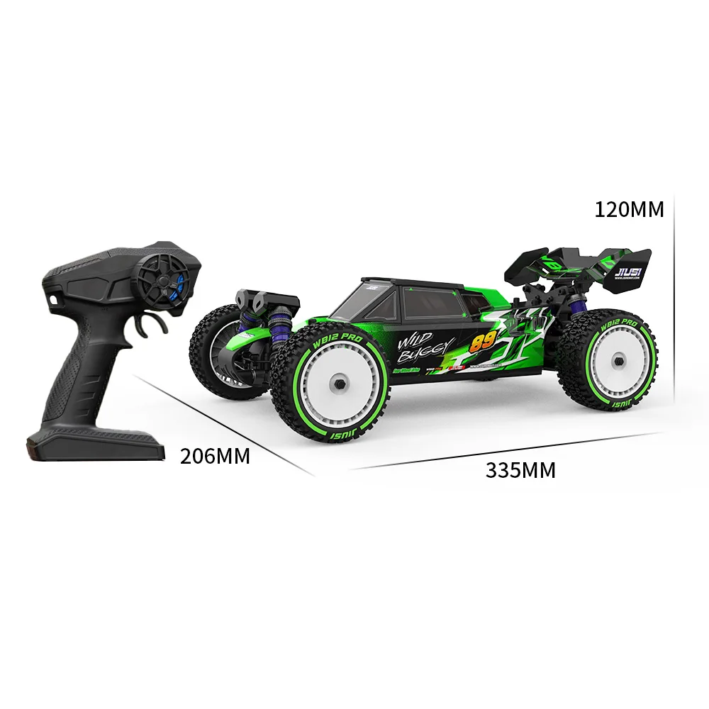 JIUSI WB12 PRO 1/12 RC รถ 80 กม./ชม.4WD Racing รถรีโมทคอนโทรลแบบไม่มีแปรงรถการแข่งขัน Off-road 4WD RC รถของเล่นเป็นของขวัญ