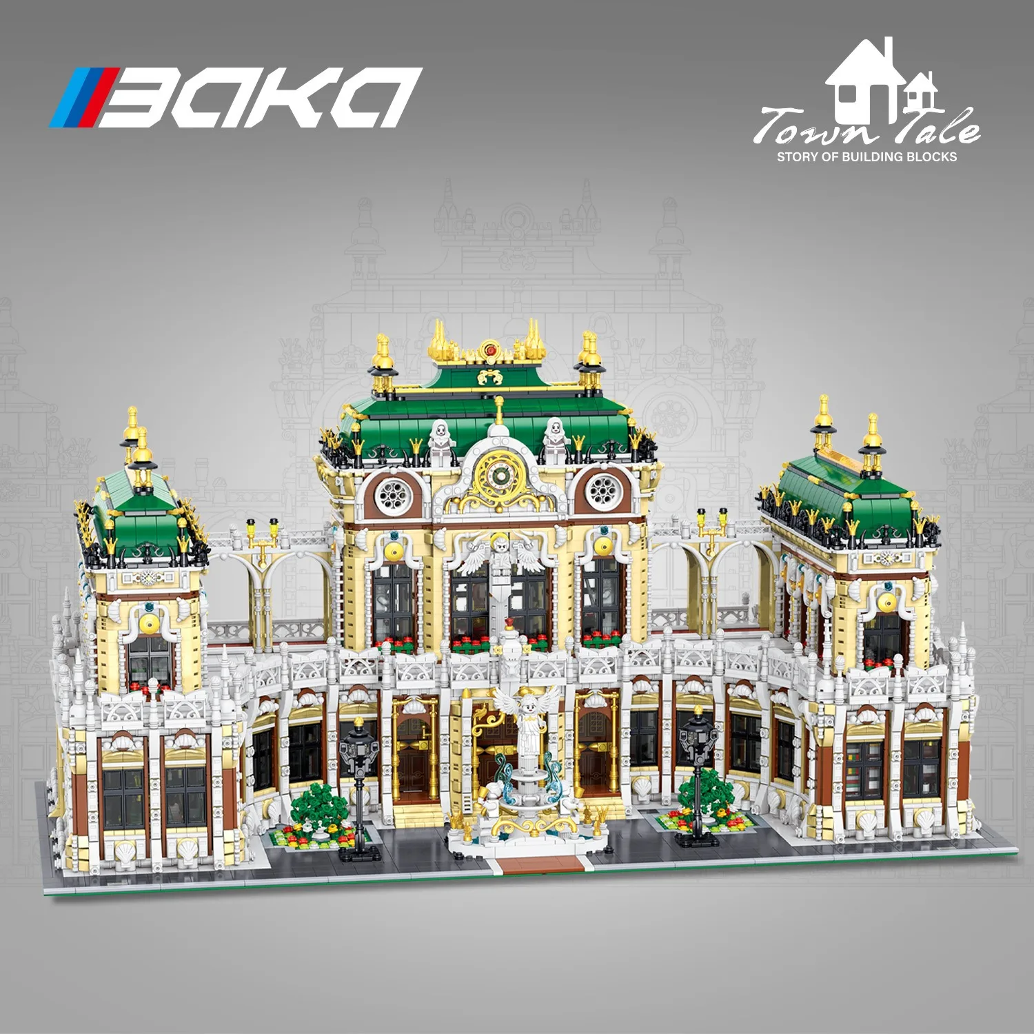 11930PCS Luxury Palace Building Blocks City Street View MOC Building Model Bricks High Difficulty Assembly Toys For Kids Gifts