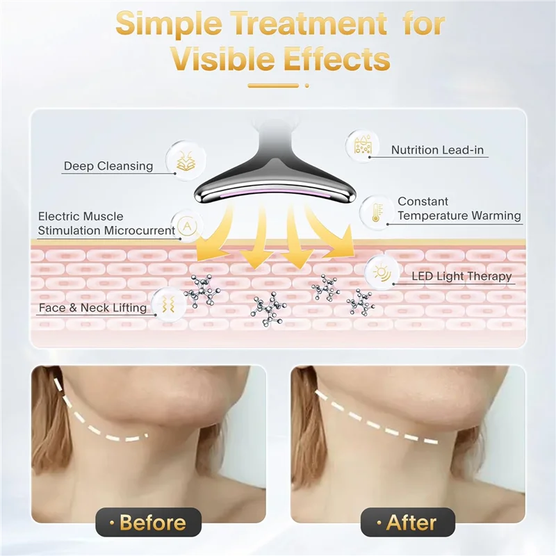 Gebruiksvriendelijk-7-in-1 Anti Rimpels Gezicht Massager Gezicht Beeldhouwen Apparaat Gezicht Hals Oog Huidverzorging Tool Apparaat Voor Vrouwen En Man D