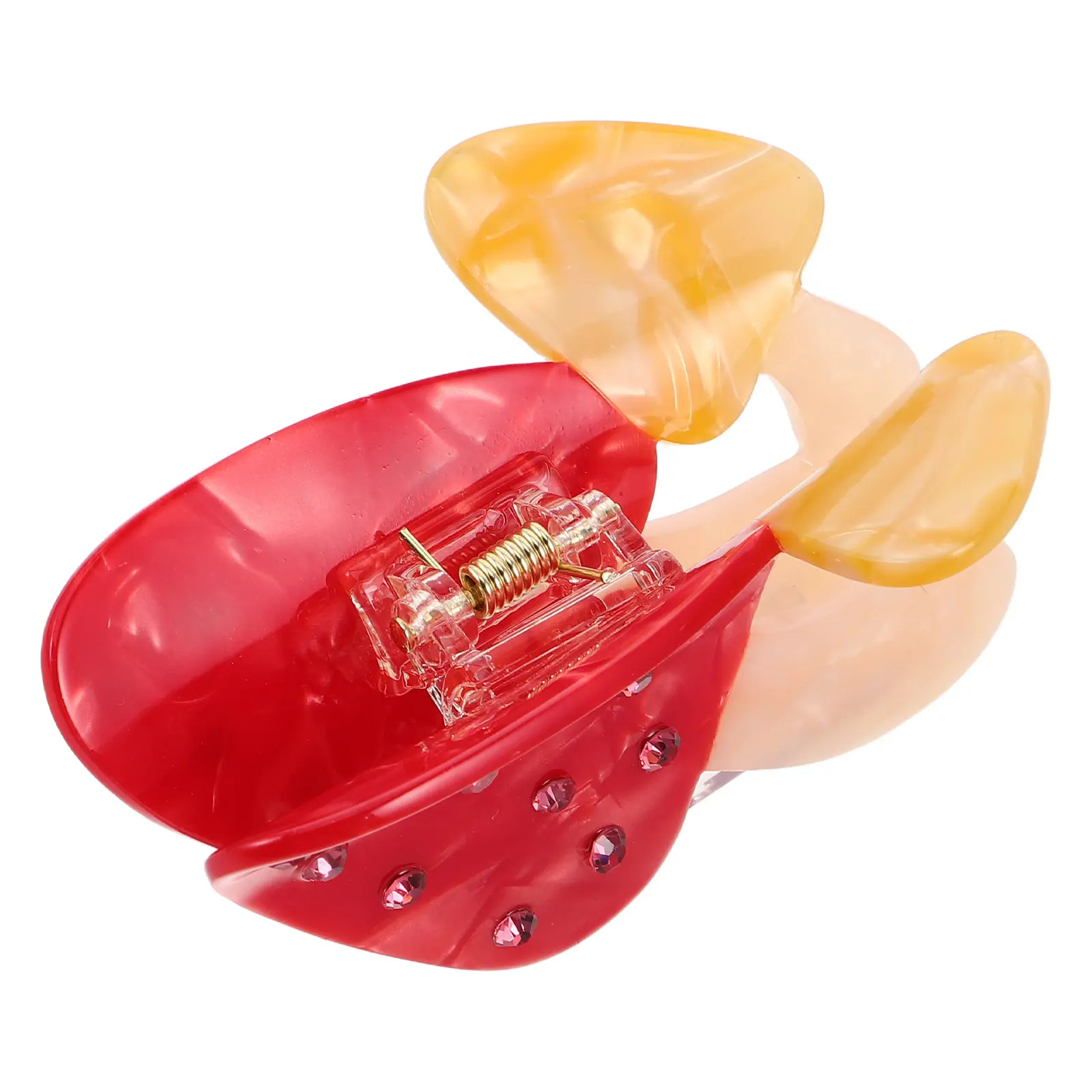 

Красочная заколка-краб в форме гриба для женщин, ацетатная заколка-краб для волос, надежная фиксация, инструмент для укладки для повседневных и торжественных случаев