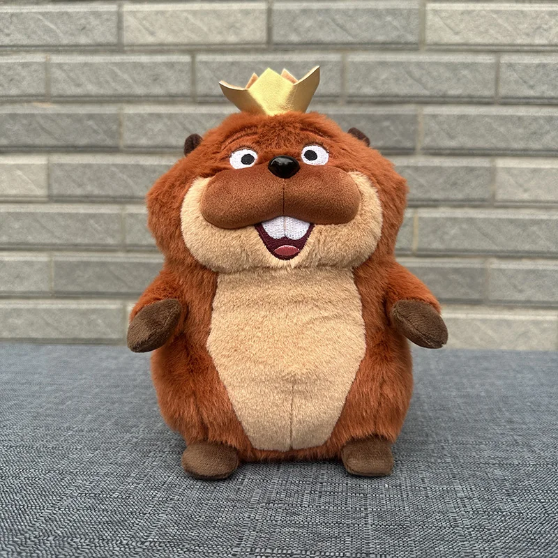 Peluche de castor suave King George Mabel Loaf de Hot Hoppers, adorable y esponjoso, para niños, cumpleaños, decoración del hogar