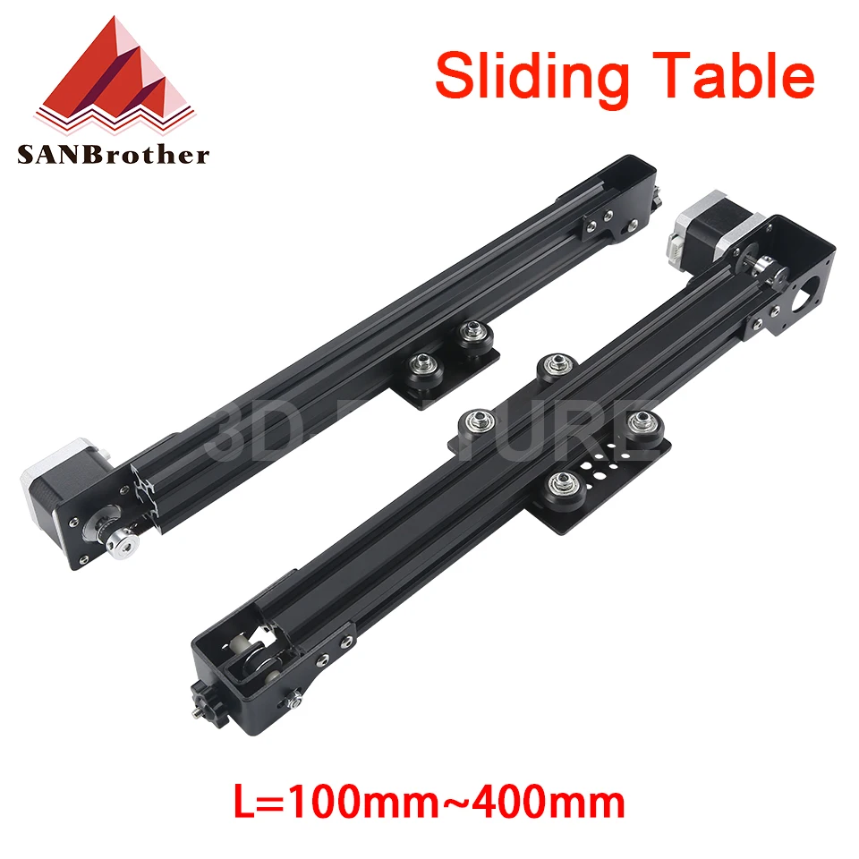 

2040 CNC Sliding Table Slide L250mm 260mm 2020 V-slot Z Axis with Motor Synchronous Belt Slide Linear Actuator Bundle Kit Set