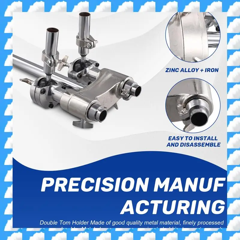 

ONGE Drum Mount Clamp Holder Rack Drum Holder Bracket Support For Drummer Drum Percussion Instrument Replacement Accessory