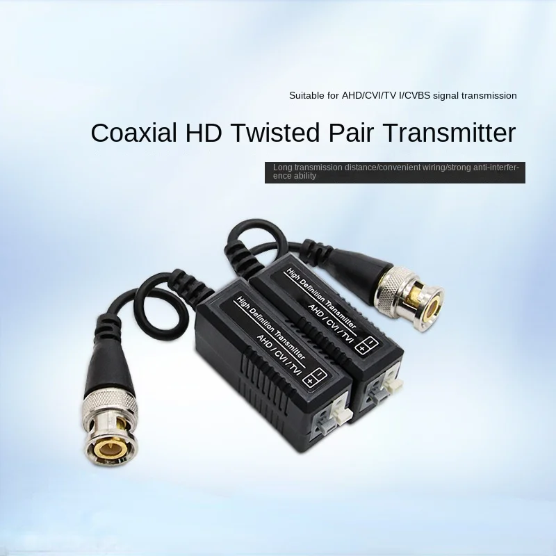 Pemancar pasangan Putar HD koaksial pasif 1CH, kamera CCTV RJ45 UTP Video Balun untuk CVI/HDTVI/AHD 1080P 960P 720P