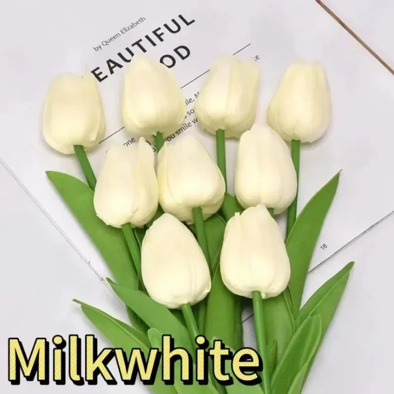 5-30 stuks kunstmatige tulp realistische aanraking voor kerst bruiloft verjaardag vaas woondecoratie tuin moederdag boeket