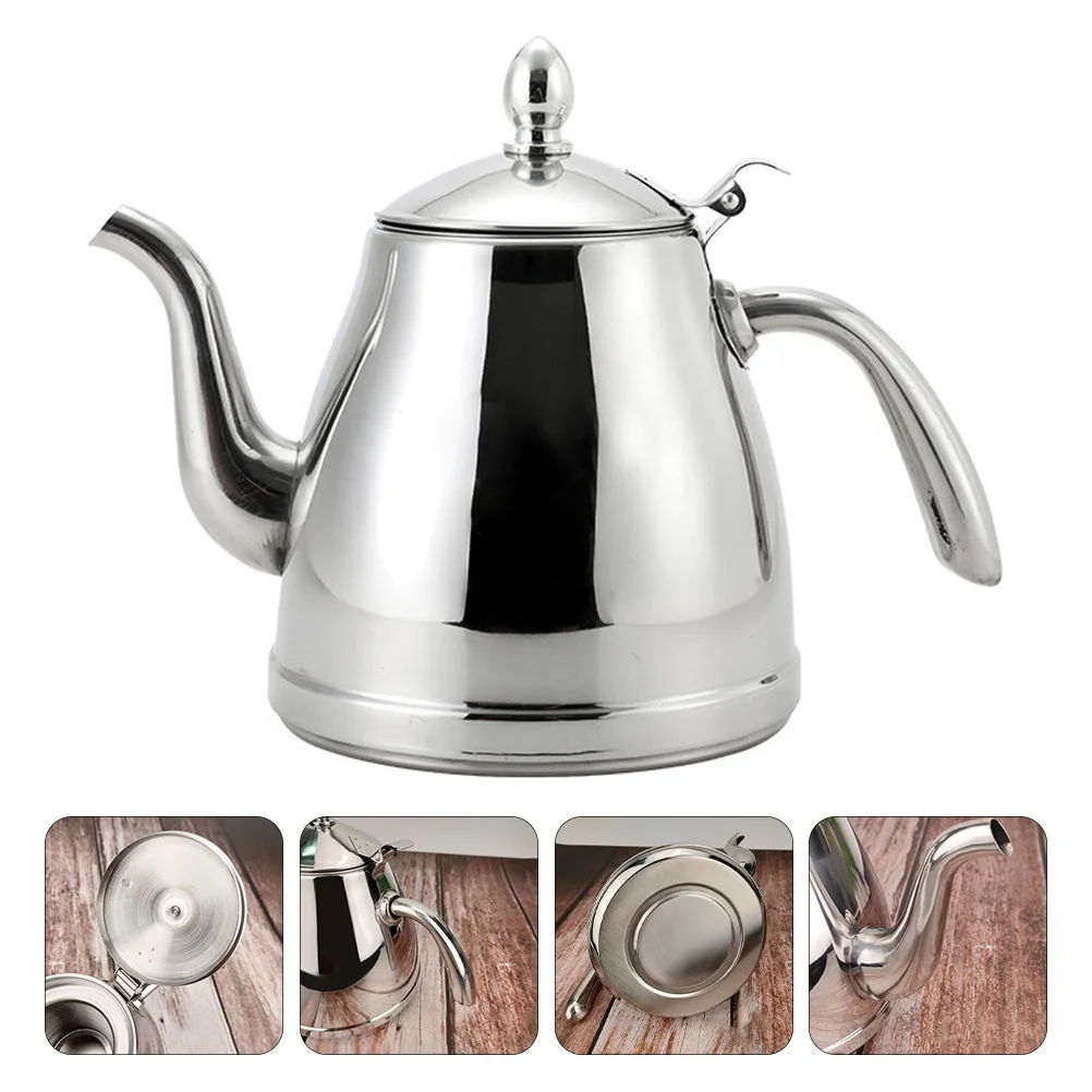 

Pot Safe Water Kettle Teakettle for Induction Cooker Container Portable Heating Boil Stainless Steel Practical