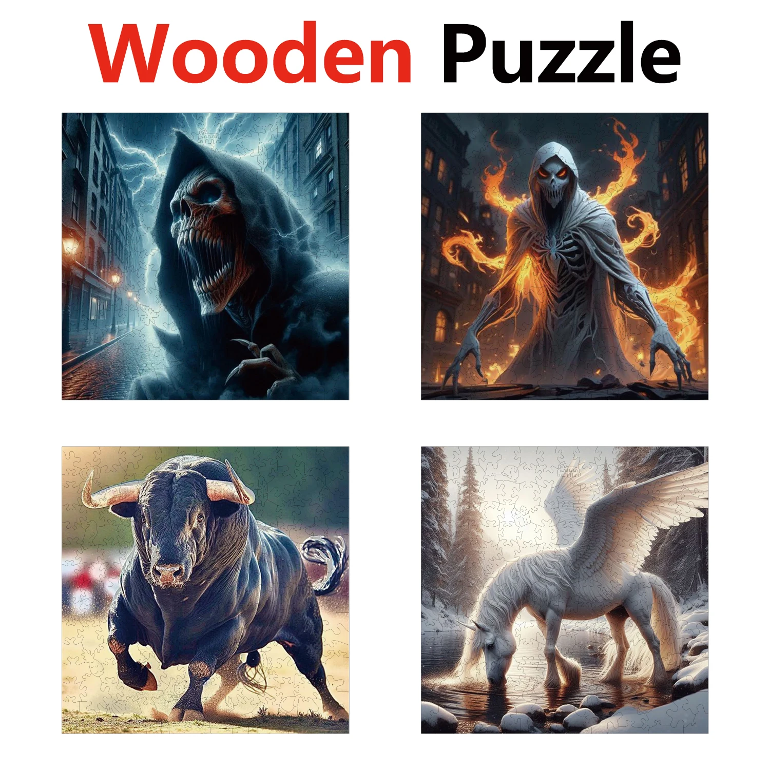 

Skeleton Bull Eagle Animal Puzzles High Quality Jigsaw Puzzle Wooden Puzzle Best Christmas Gift