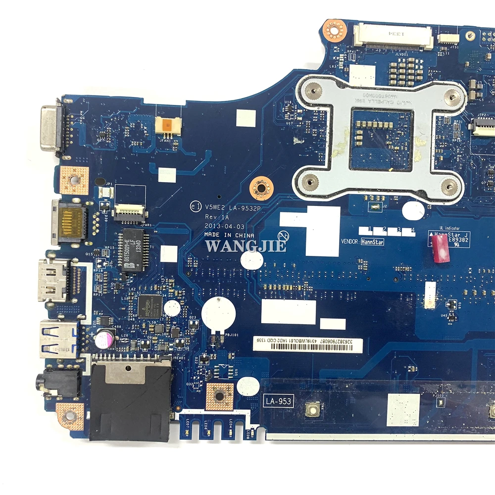V5WE2 LA-9532P dla Acer Aspire E1-532 E1-532P płyta główna laptopa z DDR3L SR16Z i7-4500U NBMFM11008 NB.MFM11.00E