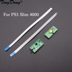 1pcs Power Button On OFF Switch Board With Ribbon Cable Board Flex Cable MSW-K02 For PS3 4000 CECH 4000 Super Slim