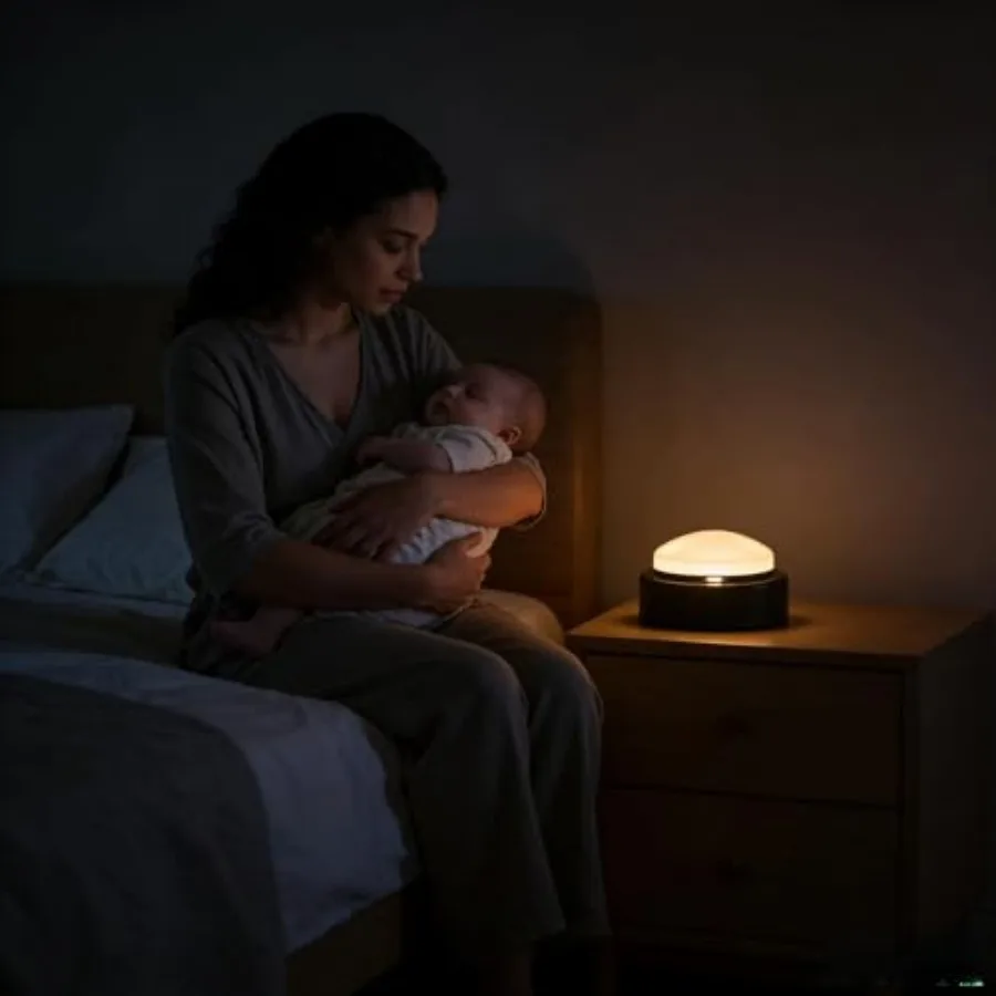 

Tap Night Light, Bright Turquoise LED Push Lamp, Dimmable Portable Battery Operated Night Light, Wireless Bedside Lamp for and