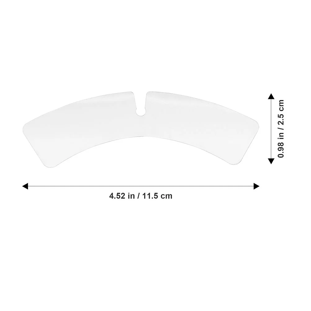 100 Uds. Soportes de cuello de camisa para hombres insertos de soporte de cuello de plástico blanco invisibles duraderos accesorios de la camisa de vestir de viaje