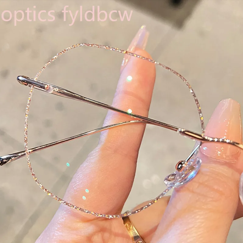 

Anti-blue Glasses Fashionable Women Rimless Prescription Glasses Titanium Custom Hyperopia Myopia Optical Astigmatism Correction