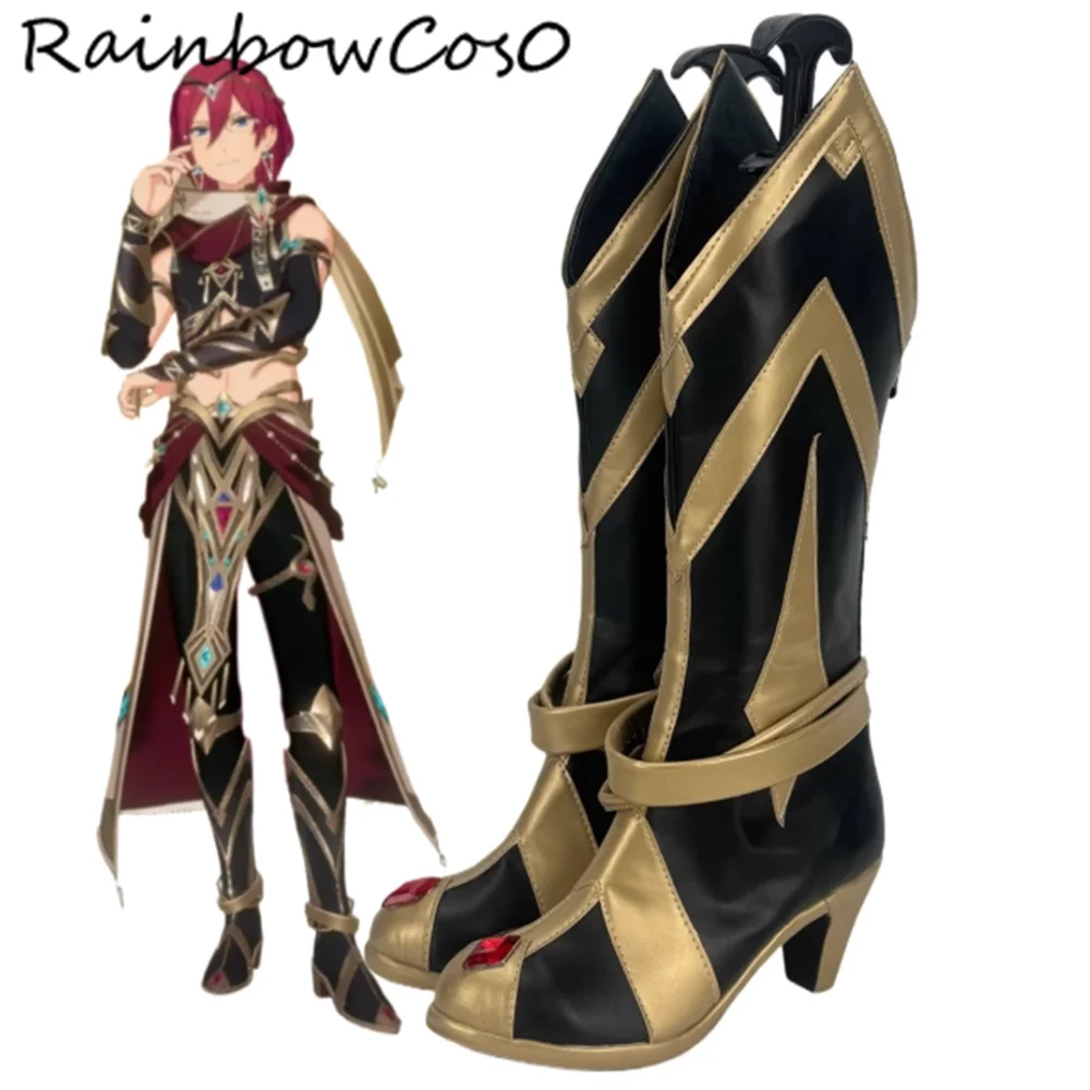 

Saegusa Ibara Ensemble Stars Cosplay Shoes Boots Game Anime Party Halloween RainbowCos0 W5236
