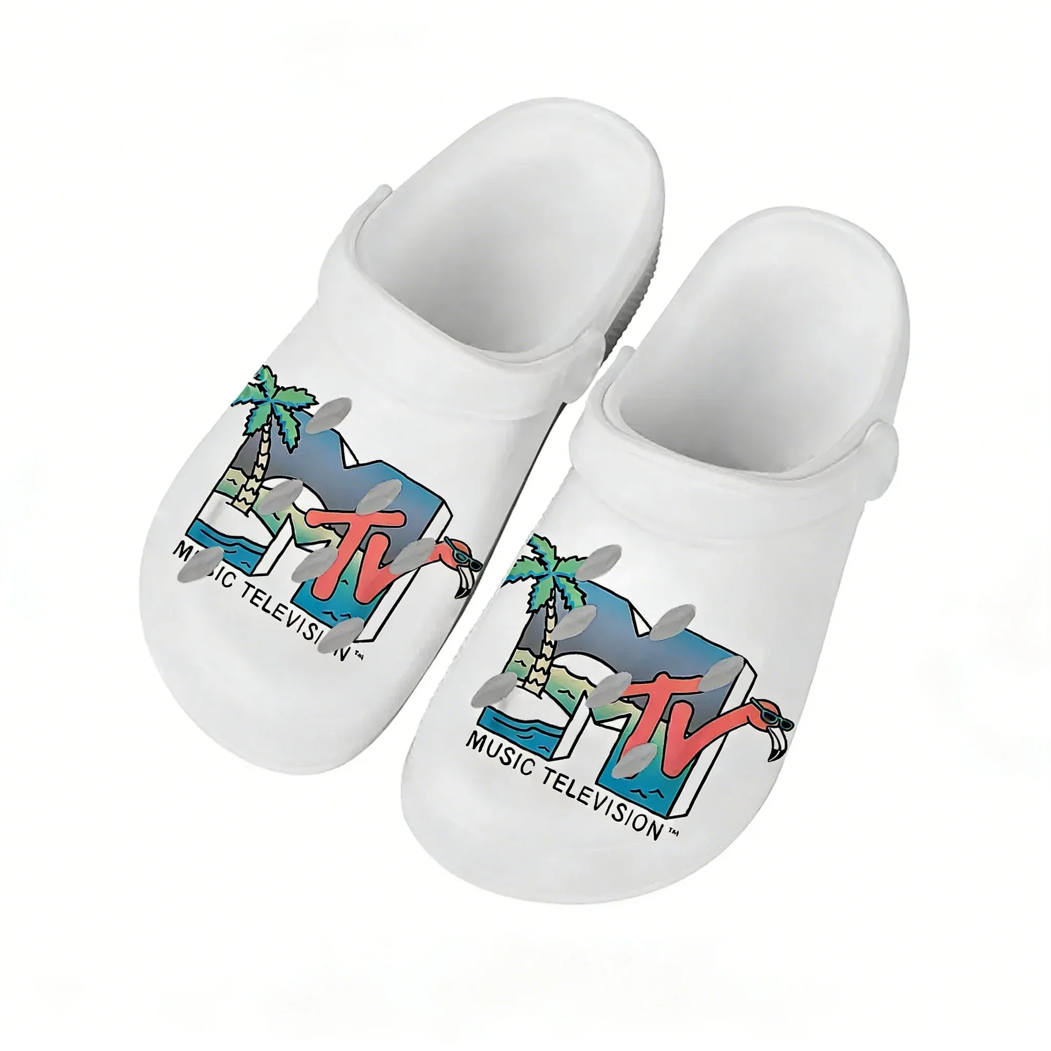 

Mtv Music TelevisionMTV Water Shoes Mens Womens Comfortable Home Garden Clogs Customizd Sandals Beach Breathable Hole Slippers