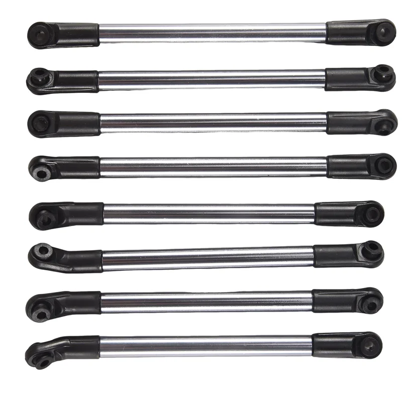 

8Pcs Metal Link Rod Pull Rod Wheelbase For 1/10 RC Crawler Car Axial SCX10 90027 RC4WD D90 D110 CC01 TF2 MST-[A17I]