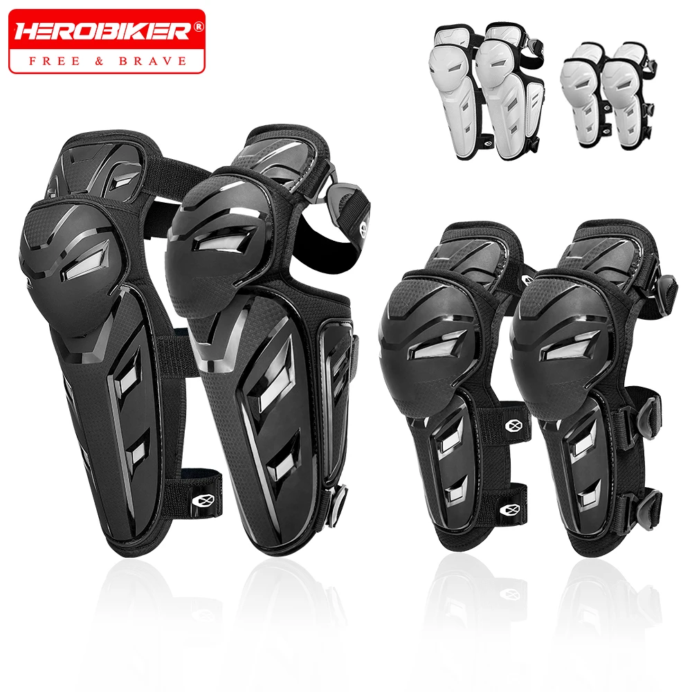 

Motorcycle Knee Pads Elbow Protective 4-Piece Set Motorbike Racing Knee Pads Outdoor Sport Moto Knee Pad Ventilate Four Seasons