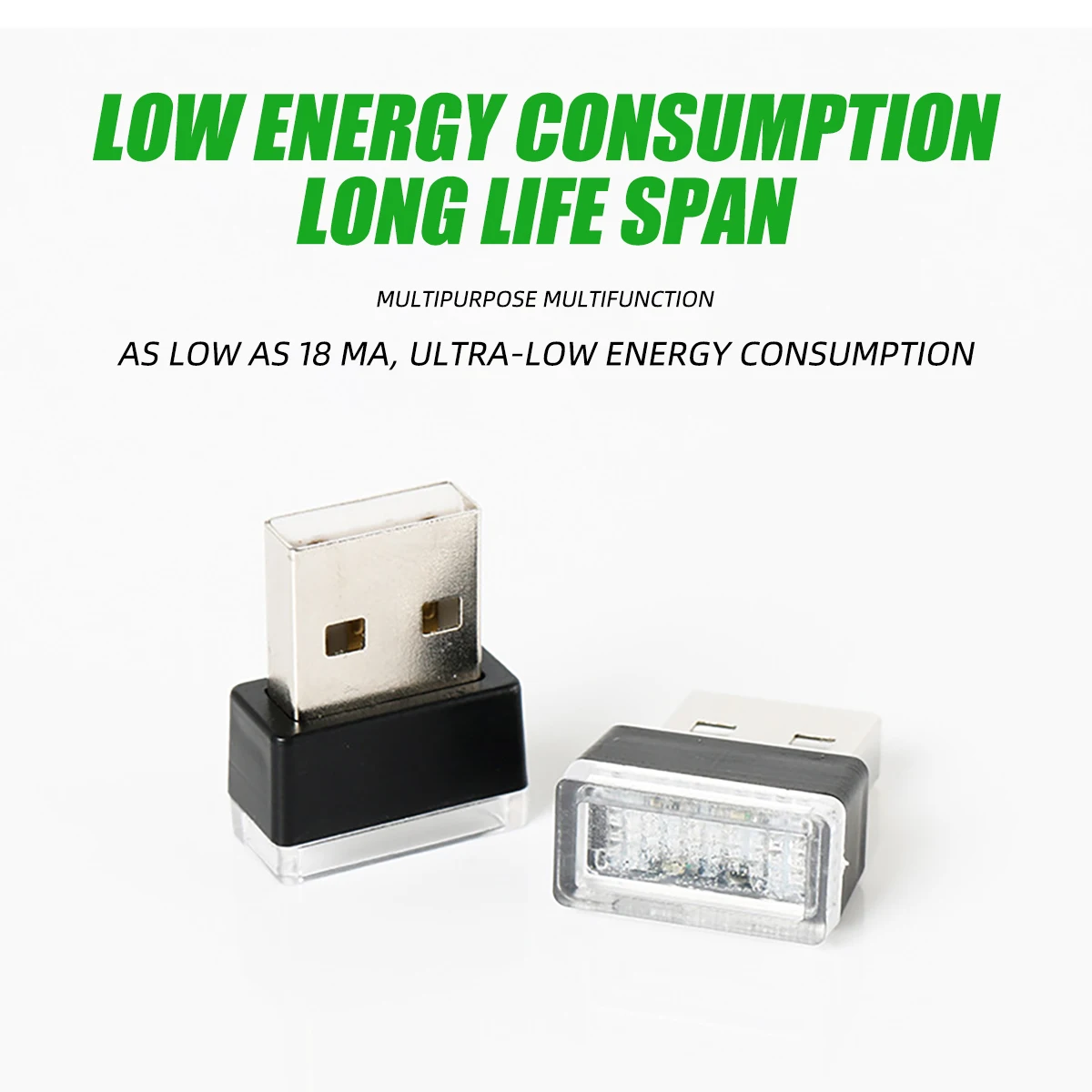 1x Mini USB LED luces de ambiente luz nocturna multicolor Plug and Play adecuado para PC ordenador accesorios interiores de coche