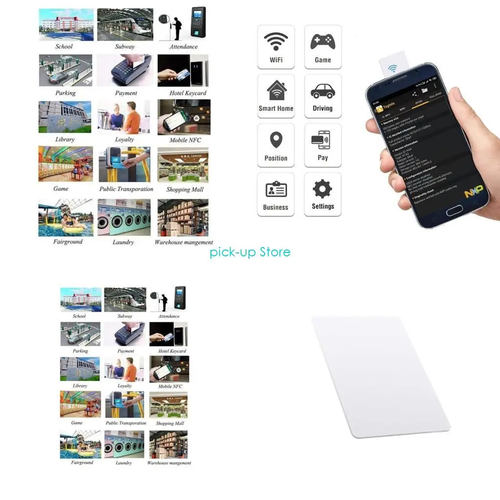 

Q5WA 100PCS NTAG215 Card Tag Written By Tagmo Works With Switch Available For NFC Support