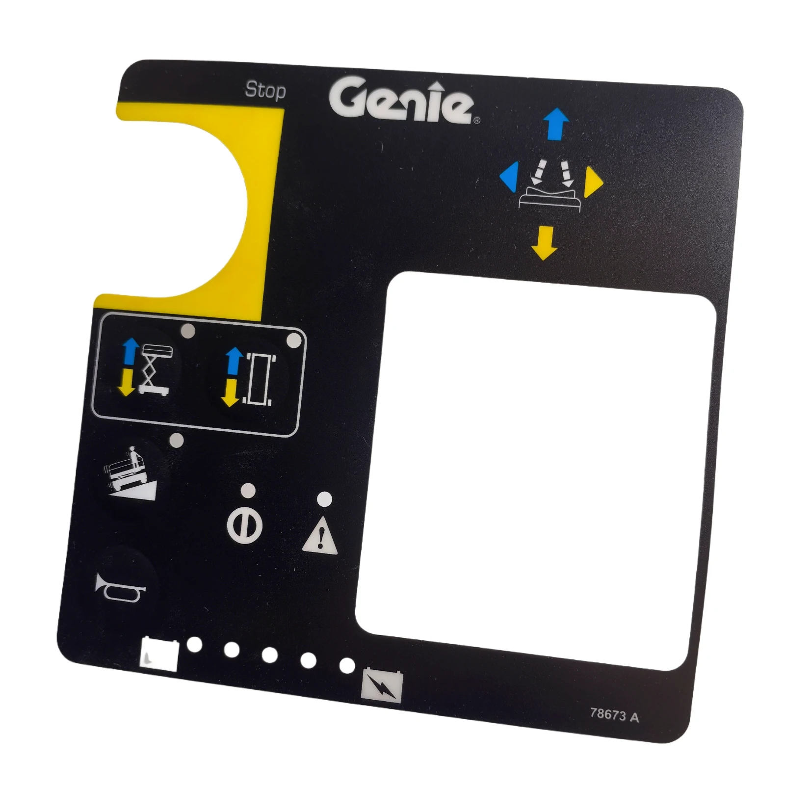 SKYJOINTS Gen4 Plat Control Box Overlay Decal 78673 78673GT for Genie Lift GS-1530 GS-1930 GS-2032 GS-2046 GS-2632 GS-2646 GS-26
