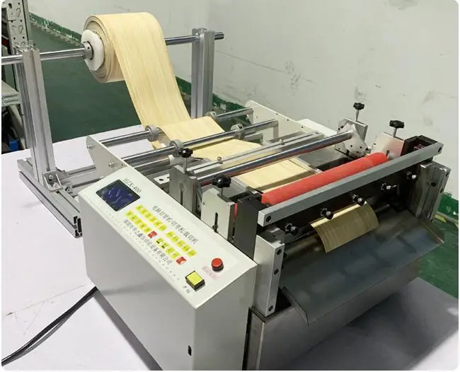 

HZX-500 Microcomputer Automatic Cutting Machine, Non -woven fabric plastic film polyester PVC copper and aluminum foil cutter
