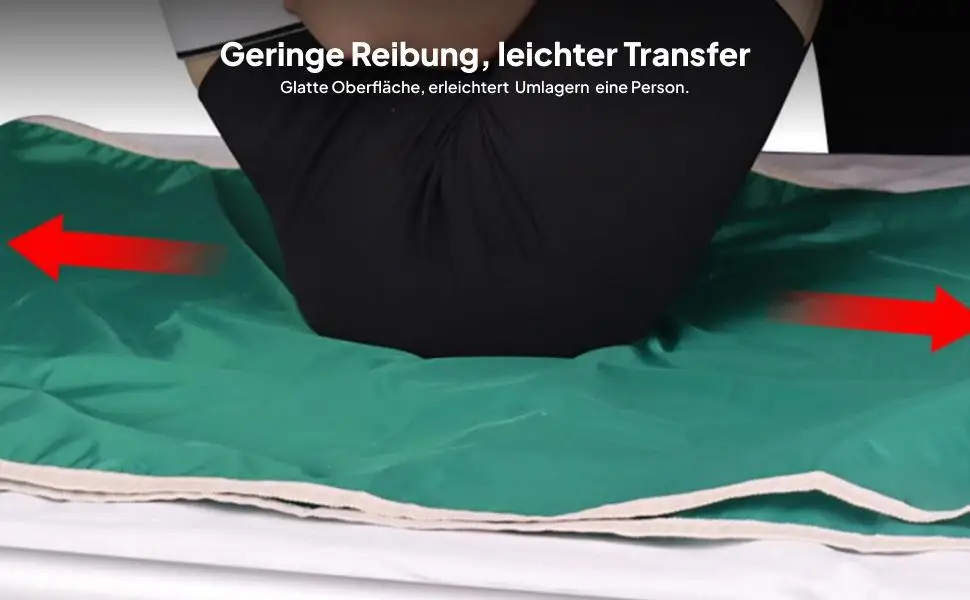 Washable Transfer Bed Cloth Nylon Sliding Sheet Foldable Care Pad for Patients Portable Lifting Aid for Home Nursing