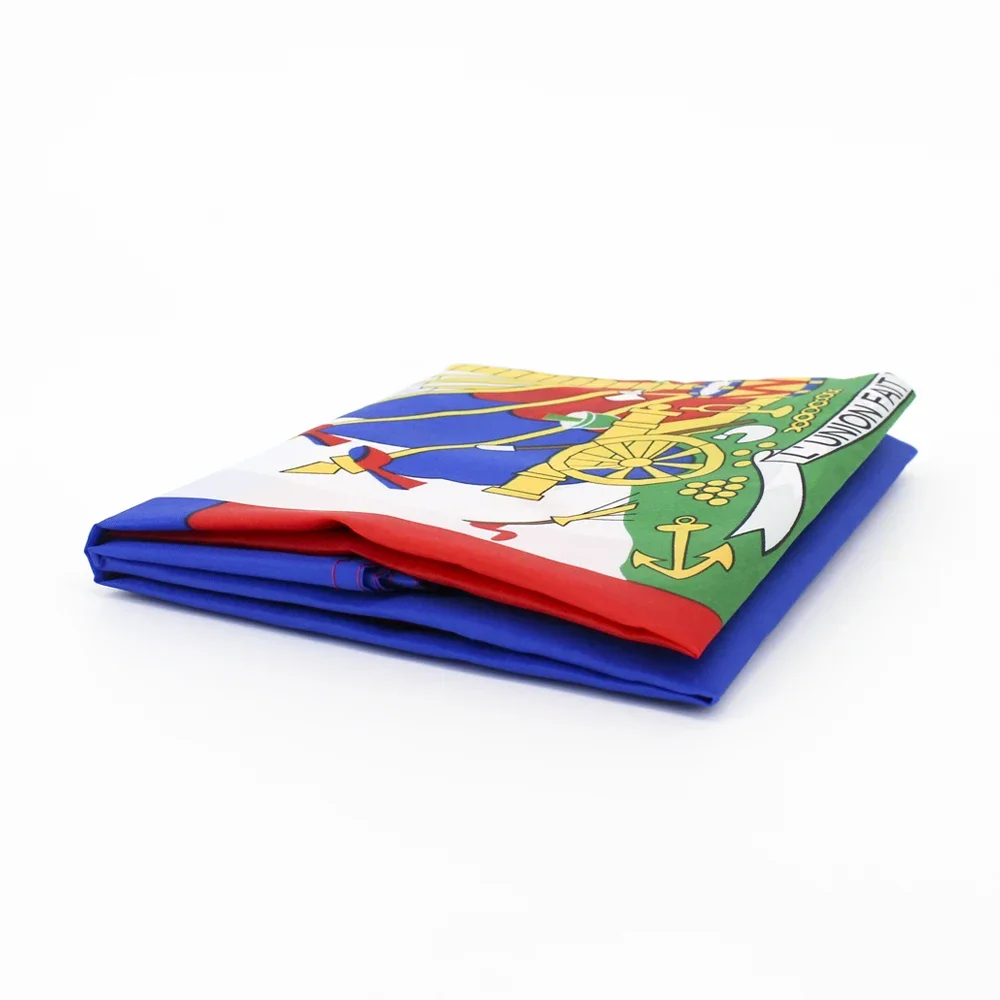 JimonFlag Haiti Flag 90x150cm 100% Blue Red Polyester Printed National Flag view 6
