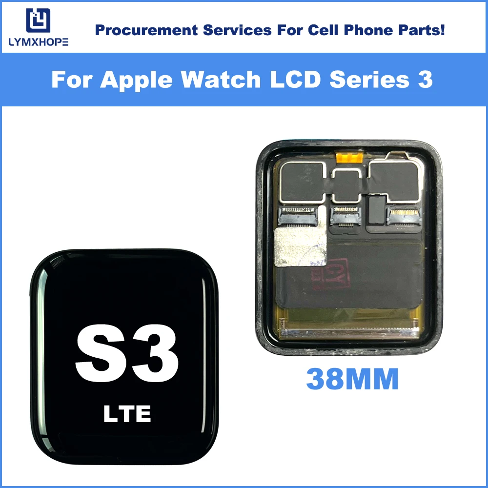 OLED For Apple Watch Series 3 LCD Display GPS/LTE Touch Screen Digitizer Assembly For iWatch S3 LCD 38MM 42MM Replacement Parts