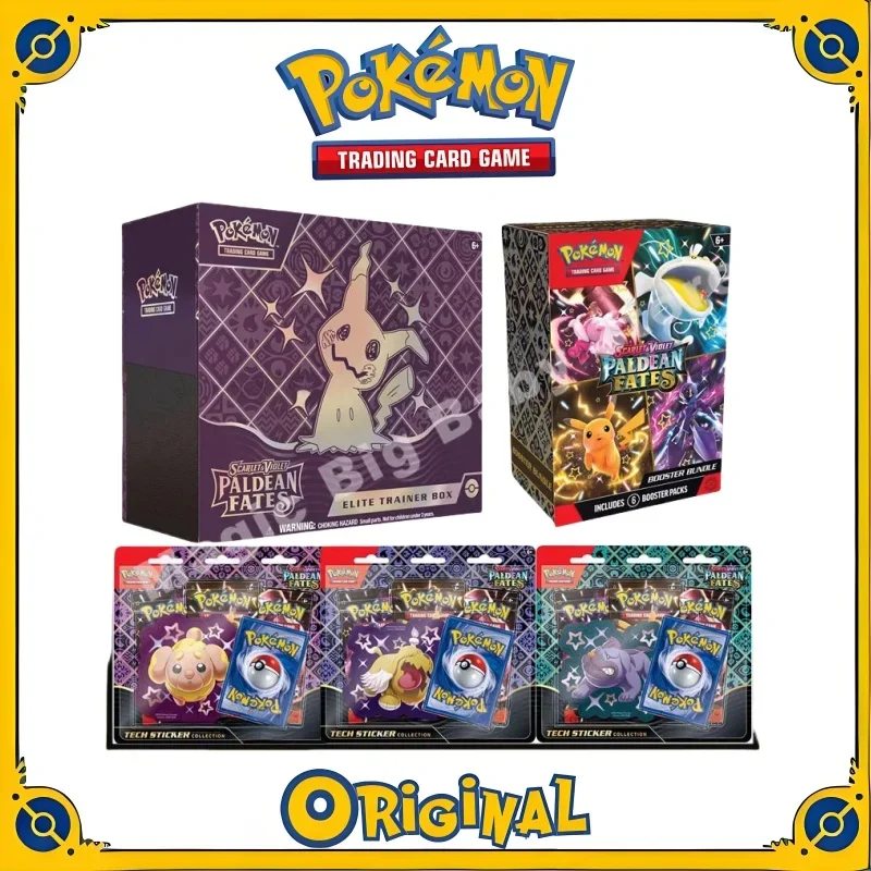 Genuine Original Pokemon Card SV4.5 English U.S. Edition Card Paldean Fates Grandmaster Box Replenish Bag PTCG Pokemon