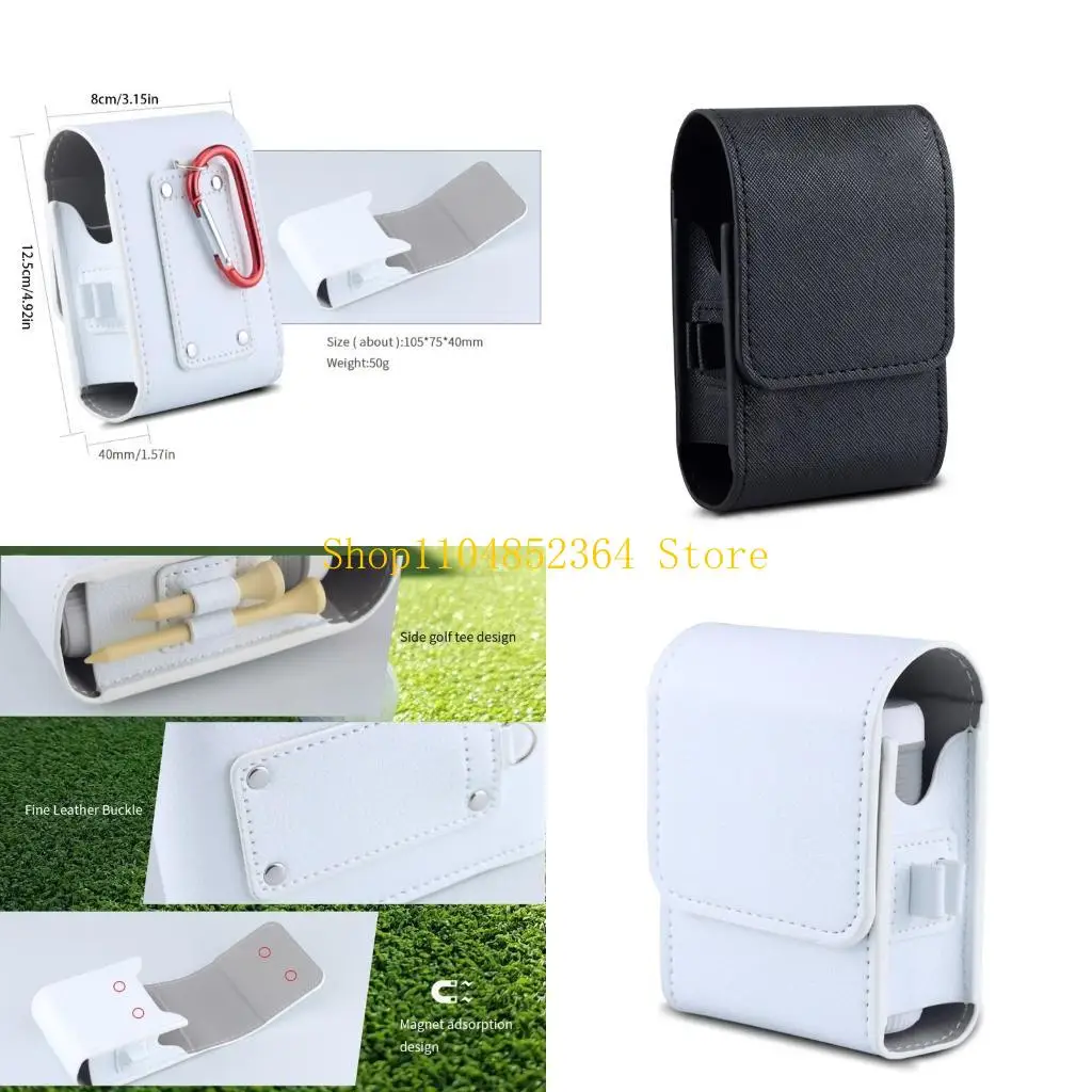 Estuche transporte para telémetro Golf con mosquetón, bolsa pequeña resistente desgaste, bolsa almacenamiento para telémetro Golf para dispositivos Golf