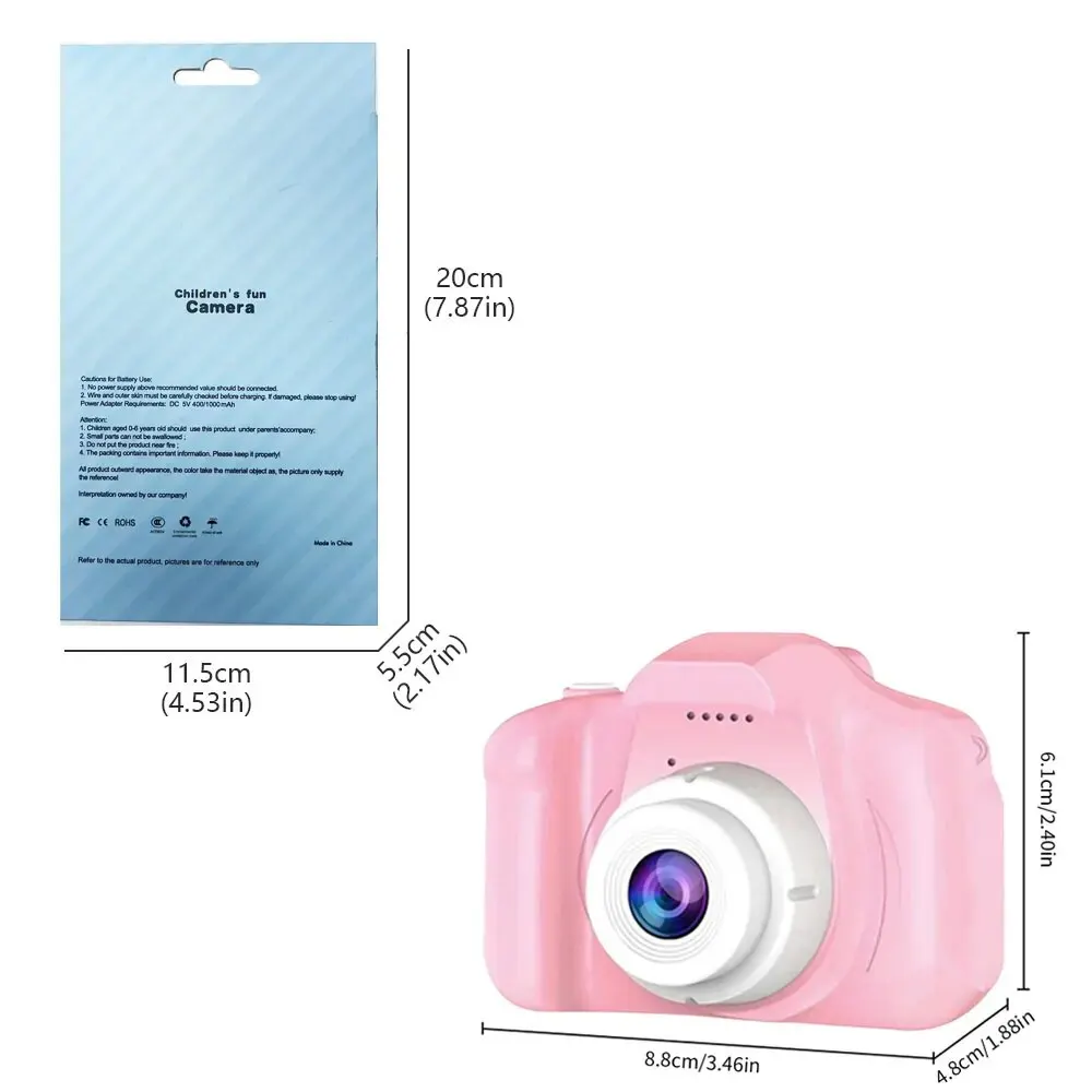 HOMEFISH Mini Children Camera Digital Vintage Camera Educational Toys Kids Photography Video Camera Outdoor Photography Toy Gift