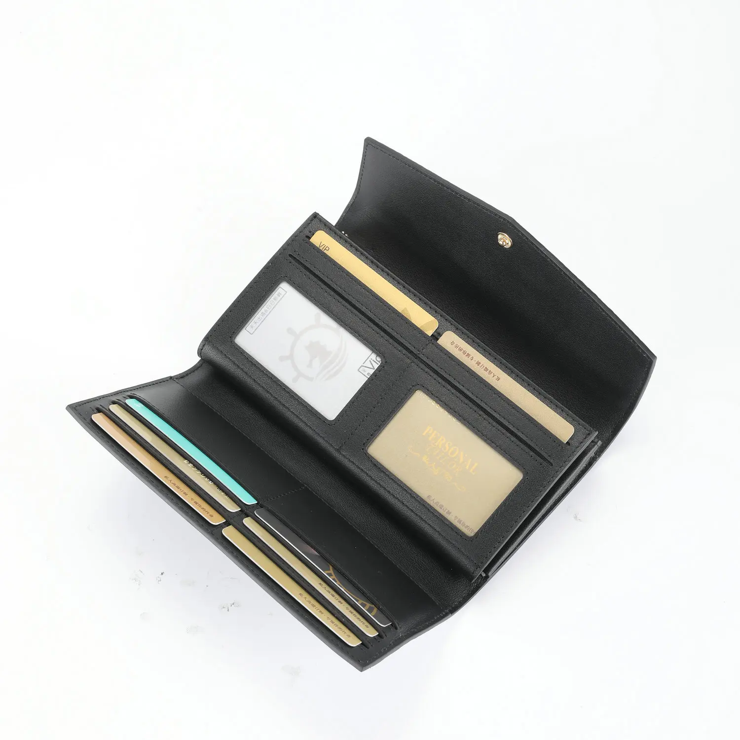 جلد التمساح المرأة حقيبة صغيرة جلد طبيعي محفظة طويلة سعة كبيرة المرأة متعددة فتحة محفظة حقيبة يد للنساء 45