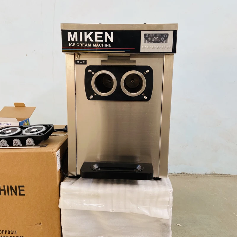 

Soft Ice Cream Machine Three-Flavored Ice Machine Fully Automatic Commercial Home Cream Desktop Machine