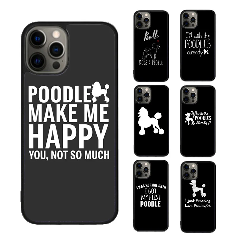 Чехол для телефона с забавным пуделем для любителей собак для iPhone 17 Air 15 16 16e 14 13 Pro Max Coque 12 11 Pro Max для Apple PLUS fundas Чехол для телефона с забавным пуделем для любителей собак для iPhone 17 Air 15 16 16e 14 13 Pro Max Coque 12 11 Pro Max для Apple PLUS fundas