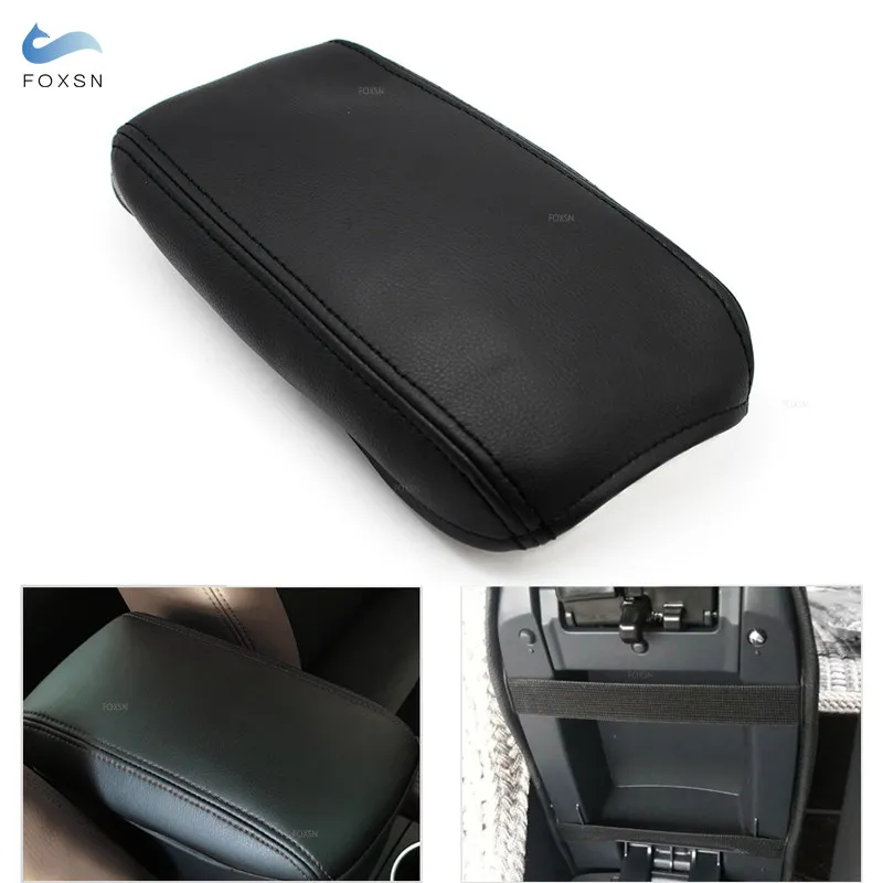 Car Styling Center Armrest Box Cover For VW Golf 5 MK5 Jetta 2005 2006 2007 2008 2009 2010 Microfiber Leather Trim Accessories