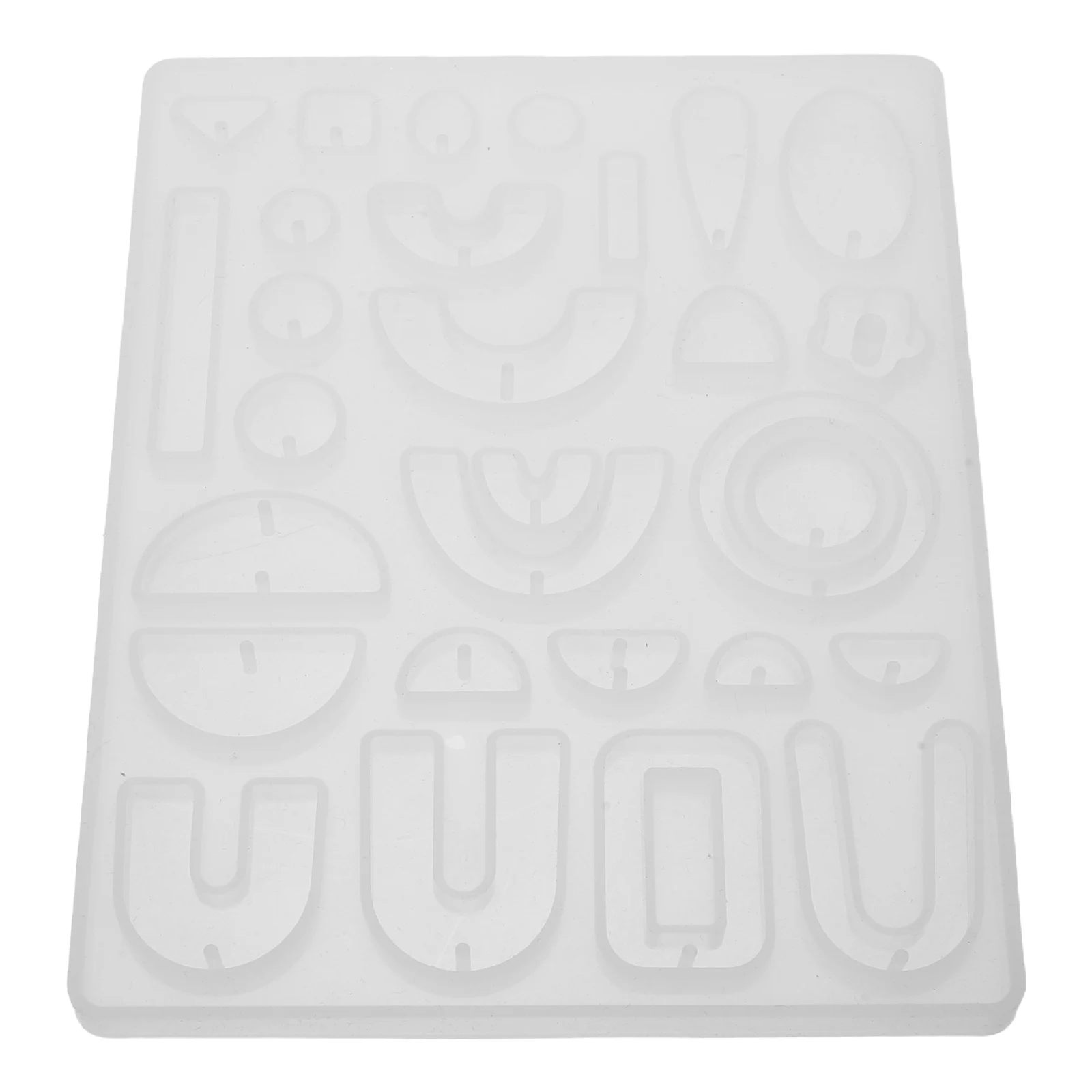 

Earrings Resin Mold Jewelry Silicone Mould Grid Casting Molds Earring· White Making for Epoxy Miss