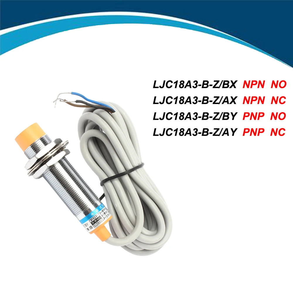 capacitance proximity sensor,18mm diameter, 10mm detective distance, DC 6-36V, PNP NPN 3WIRE NO NC sensor switch