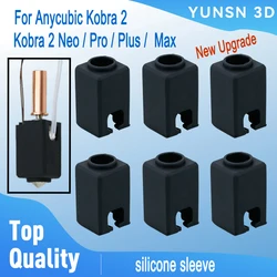 Siliconen Sokken voor Anycubic Kobra 2 Extruder Verwarming Blok Siliconen Mouw voor Anycubic Kobra 2 Neo Pro Plus Max Hotend