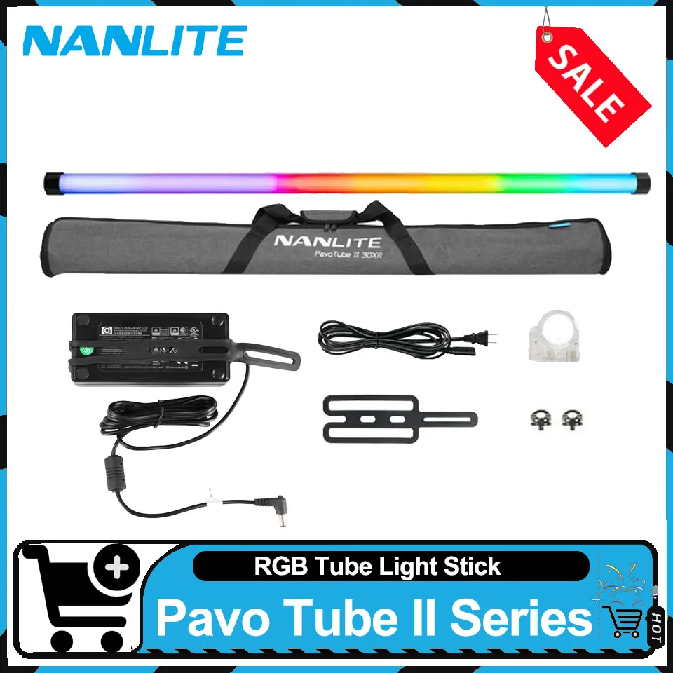 

Nanlite PavoTube II 15XR 30XR RGBww Полноцветный светодиодный светильник для видеосъемки PavoTube II 15XR PavoTube II 30XR Заполняющий свет для фотосъемки